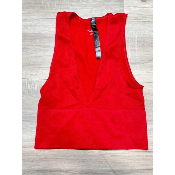 Urban Outfitters Josie Red V-Neck Vest Small - Picture 2 of 8